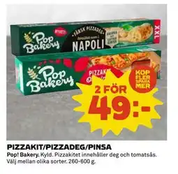 Coop Daglivs PIZZAKIT/PIZZADEG/PINSA, SEK 49 erbjuda
