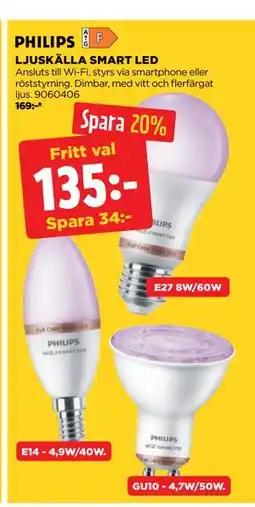 Jem&Fix LJUSKÄLLA SMART LED, SEK 135 erbjuda