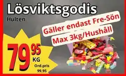 Supergrossen Lösviktsgodis, SEK 79.95 erbjuda