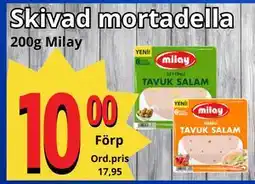Supergrossen Skivad mortadella, SEK 10 erbjuda