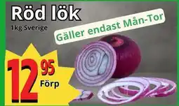 Supergrossen Röd lök, SEK 12.95 erbjuda