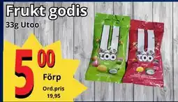 Supergrossen Frukt godis, SEK 5 erbjuda