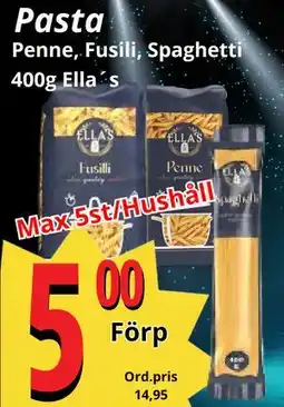 Supergrossen Pasta, Medlemspris erbjuda