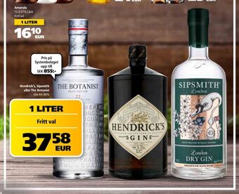 Border Shop Sipsmith Gin erbjuda