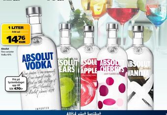 Border Shop Absolut Vodka erbjuda
