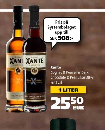 Border Shop Xante Likör erbjuda