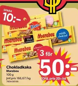 DollarStore Chokladkaka Marabou erbjuda