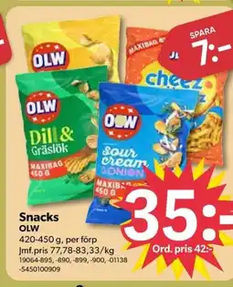 DollarStore Snacks OLW erbjuda