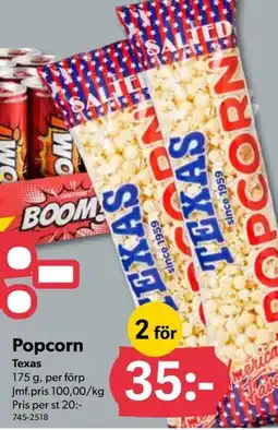 DollarStore Popcorn erbjuda