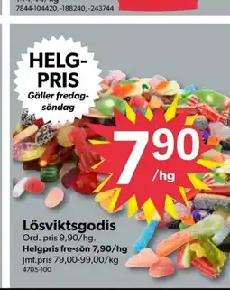 DollarStore Lösviktsgodis erbjuda