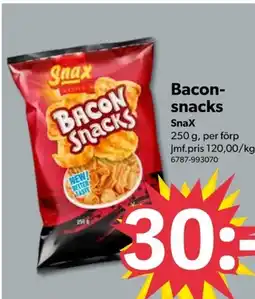 DollarStore Bacon- snacks SnaX erbjuda