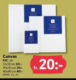 DollarStore Canvas FSC, vit erbjuda
