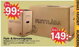 DollarStore Flytt- & förvaringslåda erbjuda