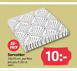 DollarStore Servetter erbjuda