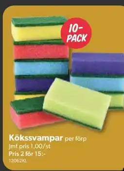 DollarStore Kökssvampar per förp erbjuda