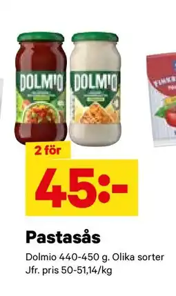 City Gross Pastasås, SEK 45 erbjuda