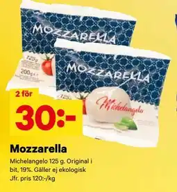 City Gross Mozzarella, SEK 30 erbjuda