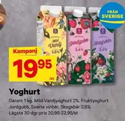 City Gross Yoghurt, SEK 19.95 erbjuda