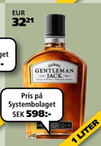 Border Shop Gentleman Jack Whisky erbjuda