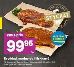 City Gross Kryddad, marinerad fläskkarré, Pris i appen erbjuda