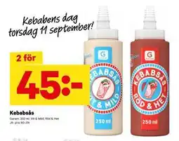City Gross Kebabsås, SEK 45 erbjuda