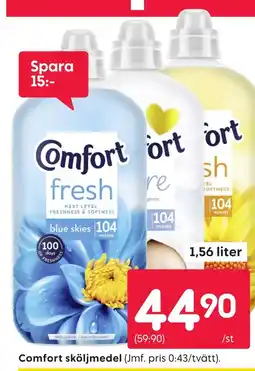 Rusta Comfort sköljmedel erbjuda
