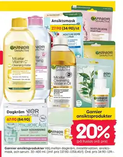 Rusta Garnier ansiktsprodukter erbjuda