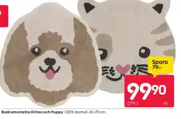 Rusta Badrumsmatta Kitten och Puppy erbjuda