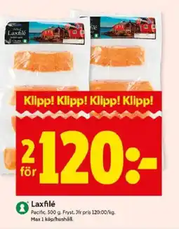 ICA Kvantum Laxfilé erbjuda
