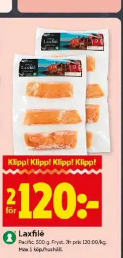 ICA Kvantum Laxfilé erbjuda