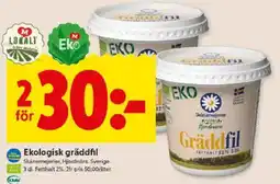 ICA Kvantum Ekologisk gräddfil erbjuda