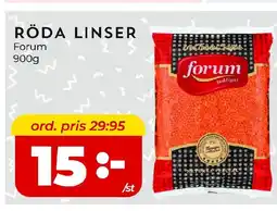 Matrix Butikerna RÖDA LINSER erbjuda