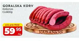 Matrix Butikerna GORALSKA KORV Kabanos erbjuda