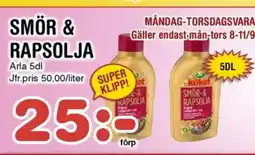 Nya Pulsen SMÖR & RAPSOLJA erbjuda