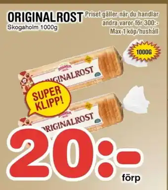 Nya Pulsen Skogaholm Originalrost erbjuda
