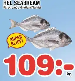 Nya Pulsen Hel seabream erbjuda