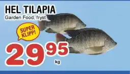 Nya Pulsen Hel tilapia erbjuda