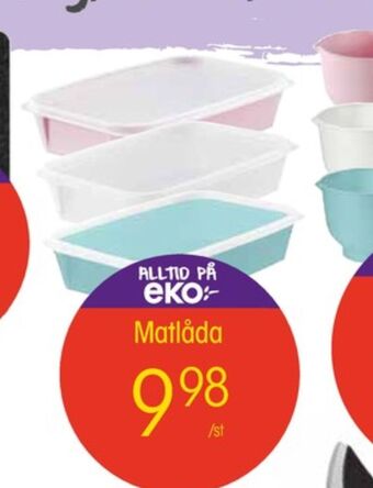 EKO Matlådor erbjuda