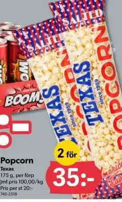 DollarStore Popcorn Texas erbjuda