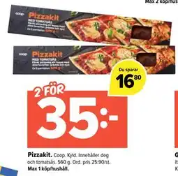 Coop Extra Pizzakit, SEK 35 erbjuda