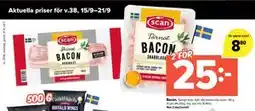 Coop Extra Bacon, SEK 25 erbjuda