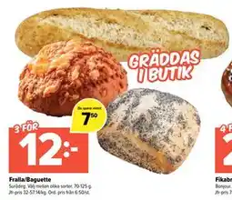 Coop Extra Fralla/Baguette, SEK 12 erbjuda
