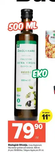 Coop Extra Ekologisk Olivolja, SEK 79.9 erbjuda