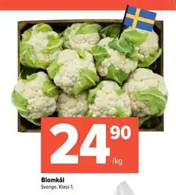 Coop Extra Blomkål, SEK 24.9 erbjuda