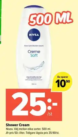 Coop Extra Shower Cream, SEK 25 erbjuda