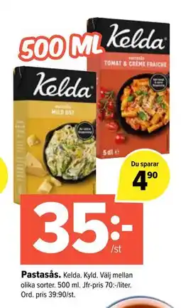 Coop Extra Pastasås, SEK 35 erbjuda