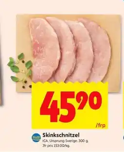 ICA Kvantum ICA Skinkschnitzel erbjuda
