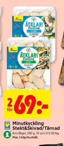 ICA Kvantum Minutkyckling Stekt&Skivad/Tärnad erbjuda