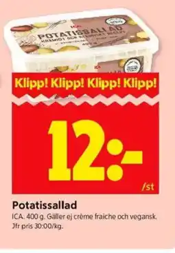 ICA Kvantum ICA Potatissallad erbjuda