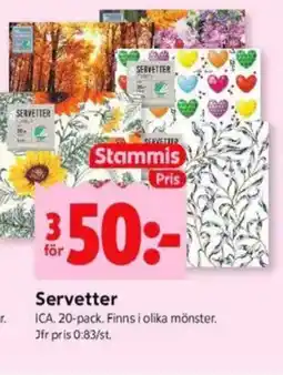ICA Kvantum ICA Servetter erbjuda